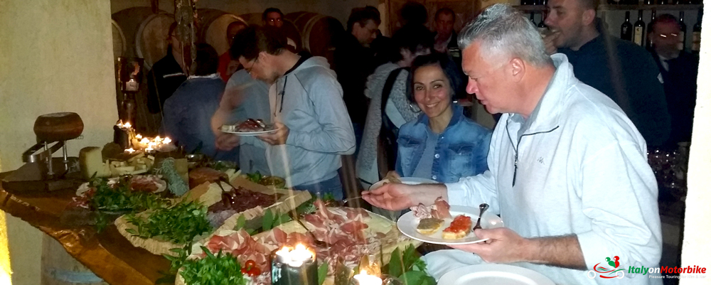 One of our asset, making people discover real Italian, traditional food on our motorcycle tours in Italy