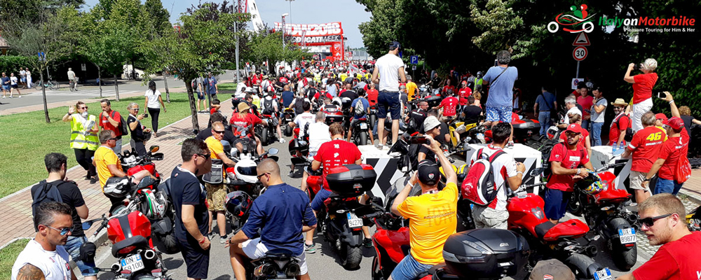 The entrance of the Misano track on our Guided motorcycle tour World Ducati Week
